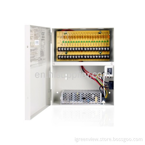 18 Port 12v 10a Dc Power Supply For Surveillance Cameras
